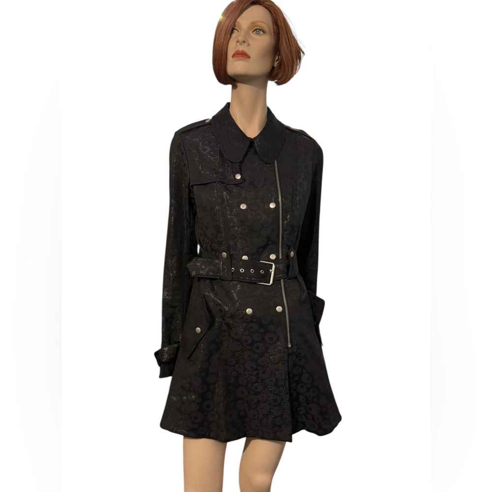 Betsey Johnson Y2K era Moto style Jacket Goth Craft